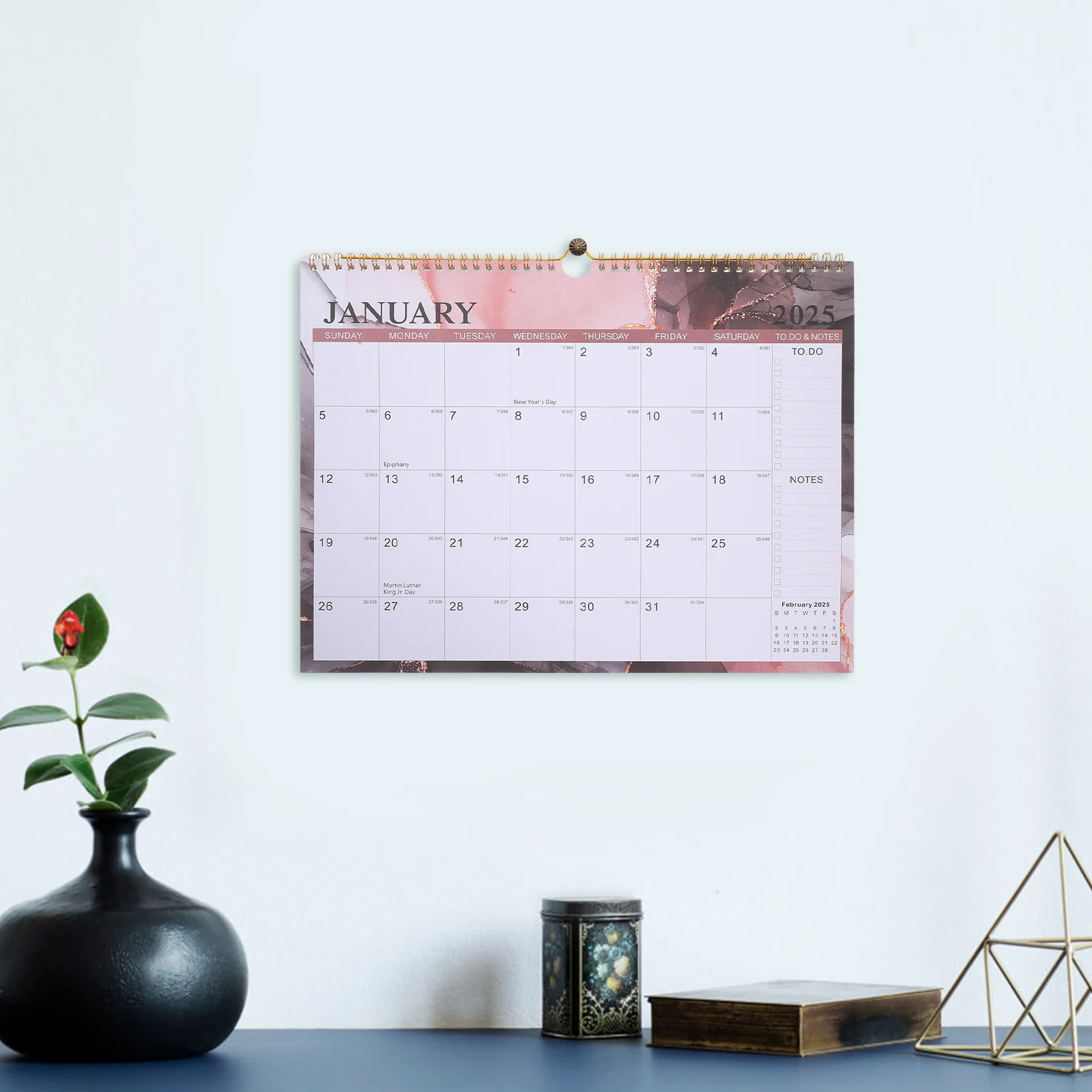 Настенный календарь на 2025 год семейный планировщик адвент-катушка большая