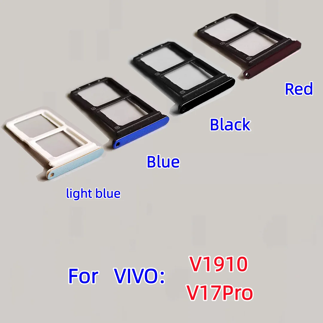 Фото Для VIVO V17 V17pro V1945T V1945A V1910 Лоток для SIM-карты Держатель для SD-карты Слот адаптера для чипа Слот для ящика Держатель для карт Адаптер для слота №3