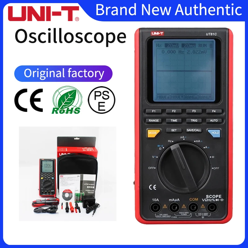 

Цифровой мультиметр UT81C UNI-T, мини-осциллограф с высокочувствительным диодом и USB-интерфейсом