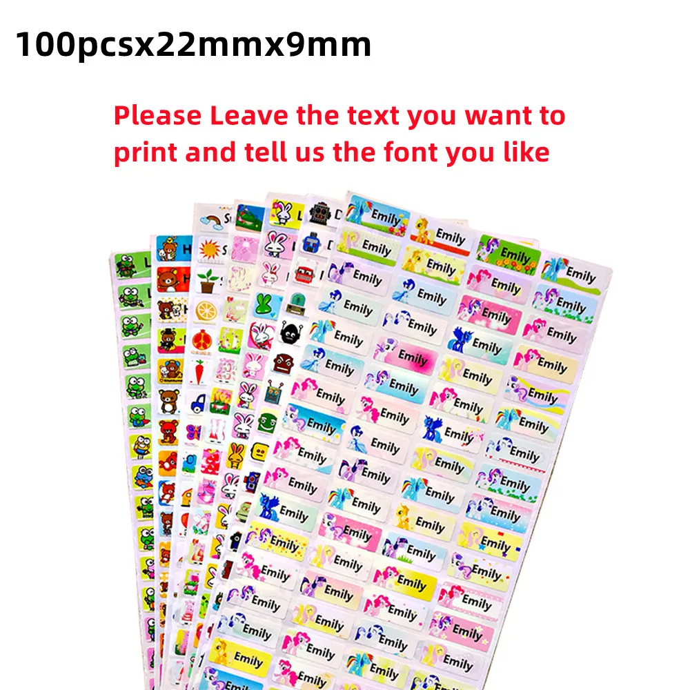 

100 шт., водонепроницаемые наклейки для детей