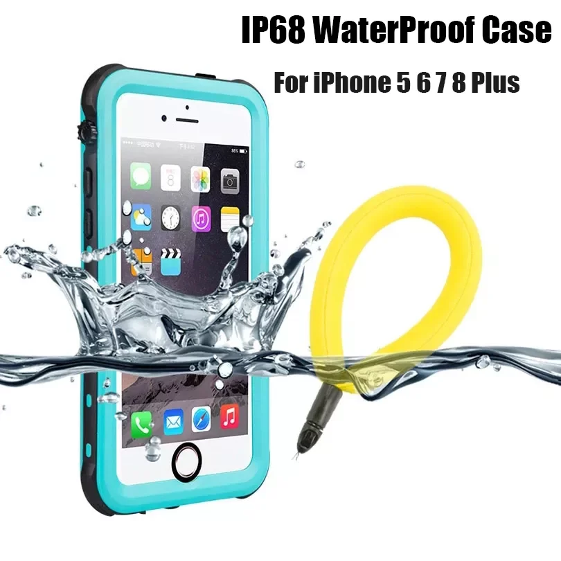 

Waterproof Case For IPhone 6 7 8 Plus 5 SE3 2022 Original RedPepper IP68 Diving Underwater Swim Outdoor Sports TPU Cover