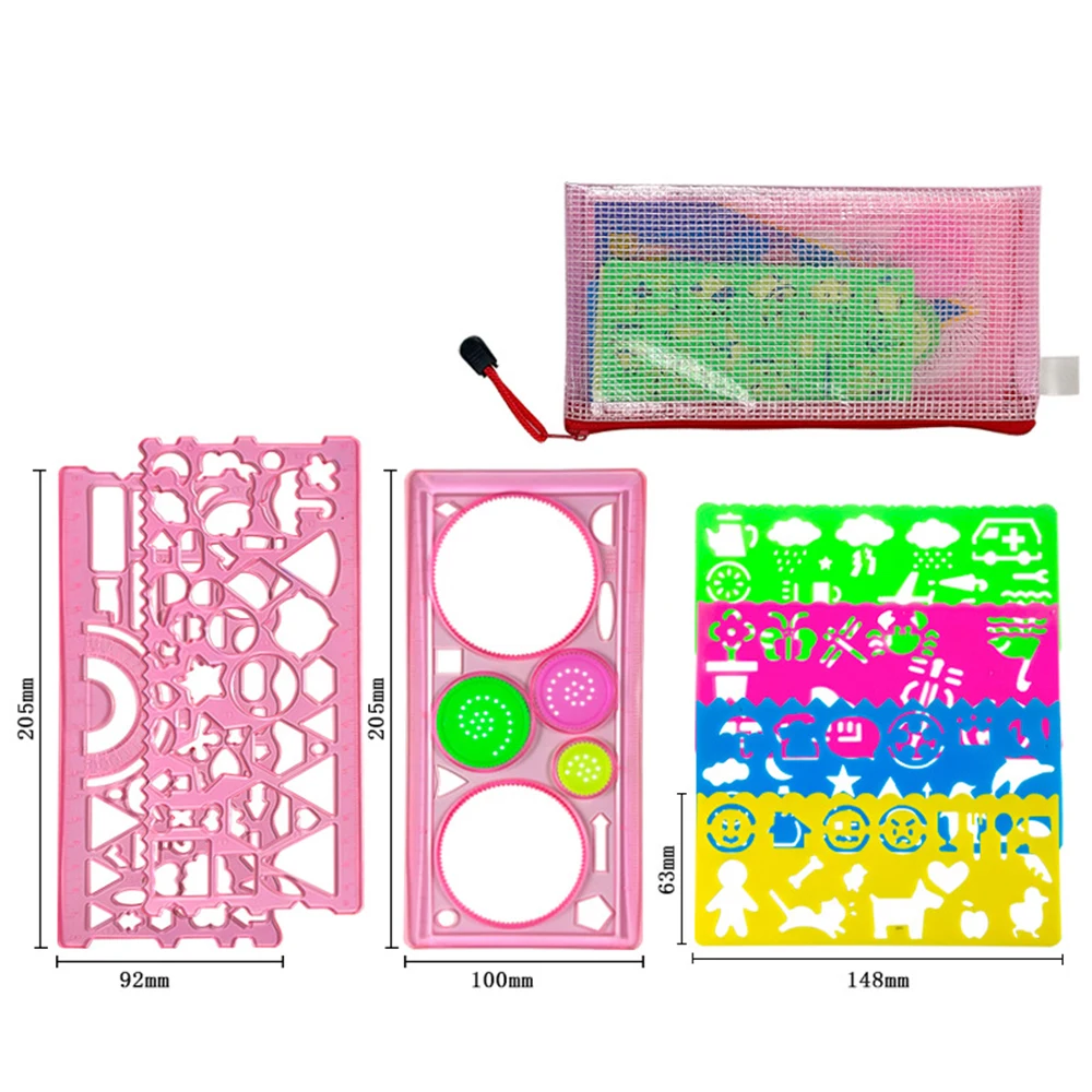 

Набор линеек для рисования спирографа K-MIME 7-в-1