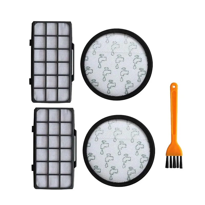 

4 Pcs/Set Front Rear HEPA Filter Kit with Cleaning Brush for Rowenta RO7611 RO7623 RO7634 Vacuum Cleaner Parts