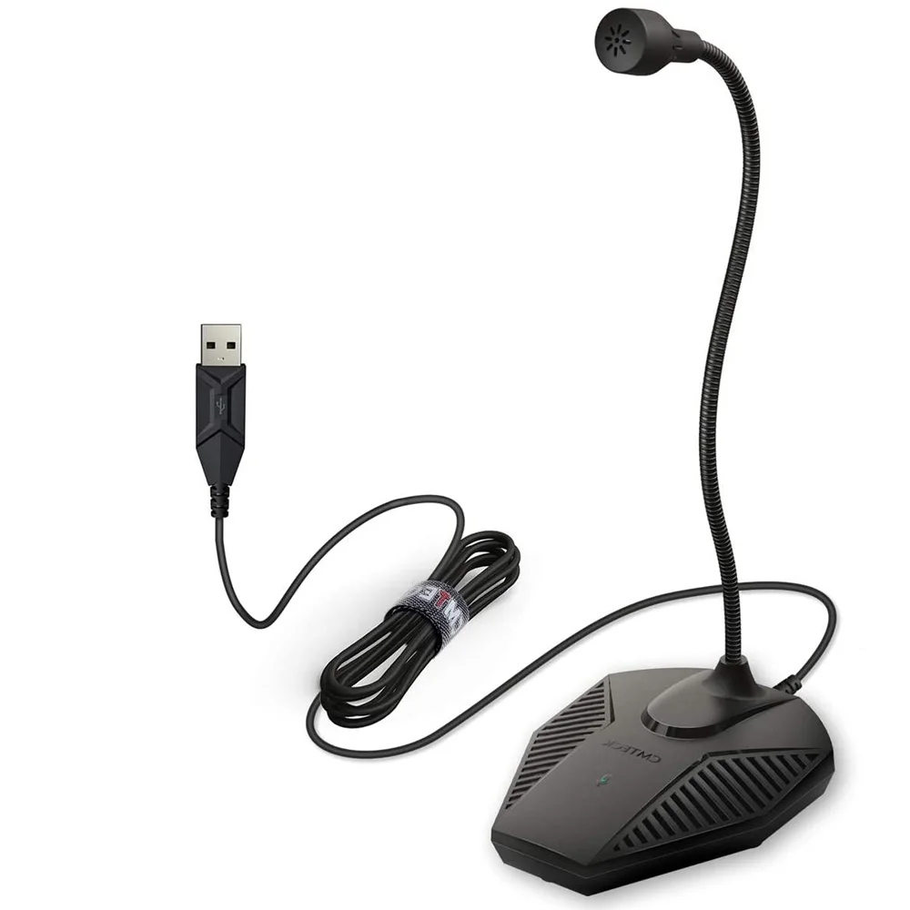

USB-микрофон компьютерный с гибкой ножкой и углом обзора 360 °