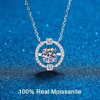 diamond pendant necklace excellent cut moissanite necklace birthday jewelry gift for women girls