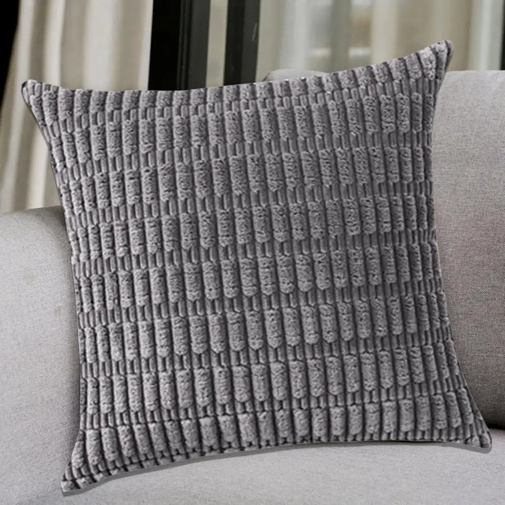 Наволочка в богемном стиле однотонная квадратная Простота замены декоративная