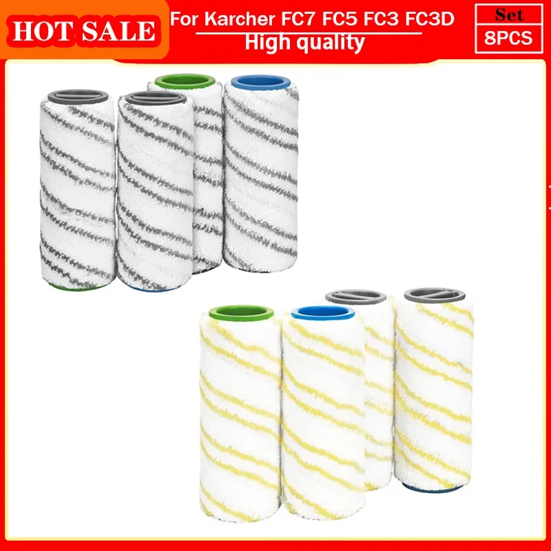 

или Karcher FC3 FC3D FC5 FC7 набор роликовых щеток, сменные ручные бытовые моющиеся аксессуары для пылесоса для влажной и сухой уборки