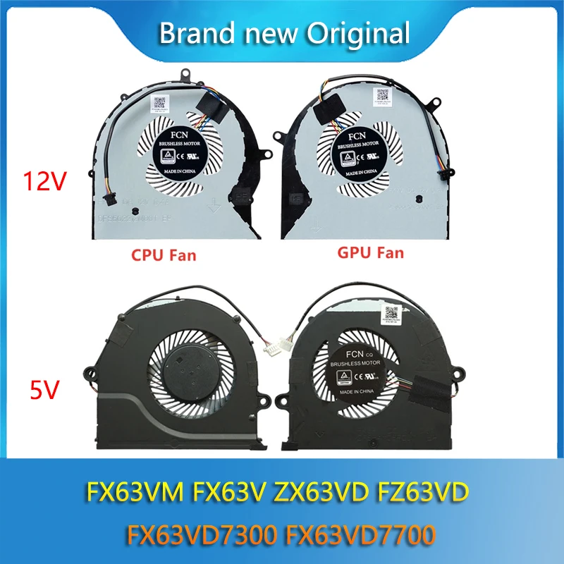 Новый оригинальный кулер для охлаждения процессора GPU радиатор ASUS FX63VM FX63V ZX63VD FZ63VD