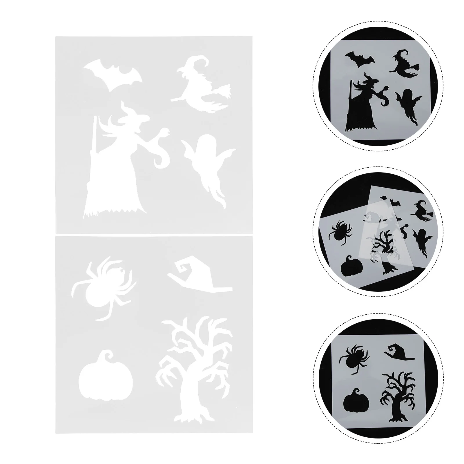 

10 Sheets Signs Wall Accessories Convenient Printing Stencil Set White Delicate Spray Child