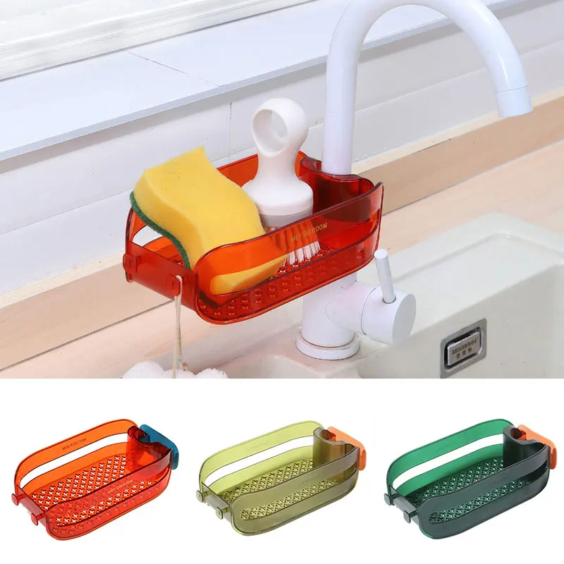 

Пластиковый стеллаж для слива кухонной раковины, стеллаж для губки, стеллаж для слива мыла, полка, органайзер, стеллаж для водопроводной тру...