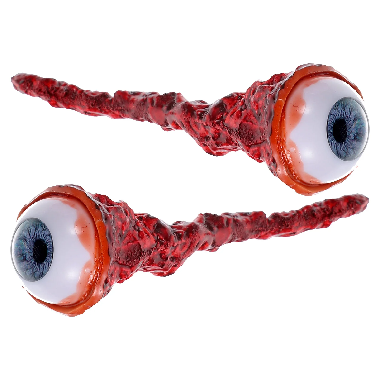 

2 Pcs Fake Eyeball Plastic Outdoor Playsets Decorative Horror Toy Party Eyeballs Halloween Latex Body Portable Decoration