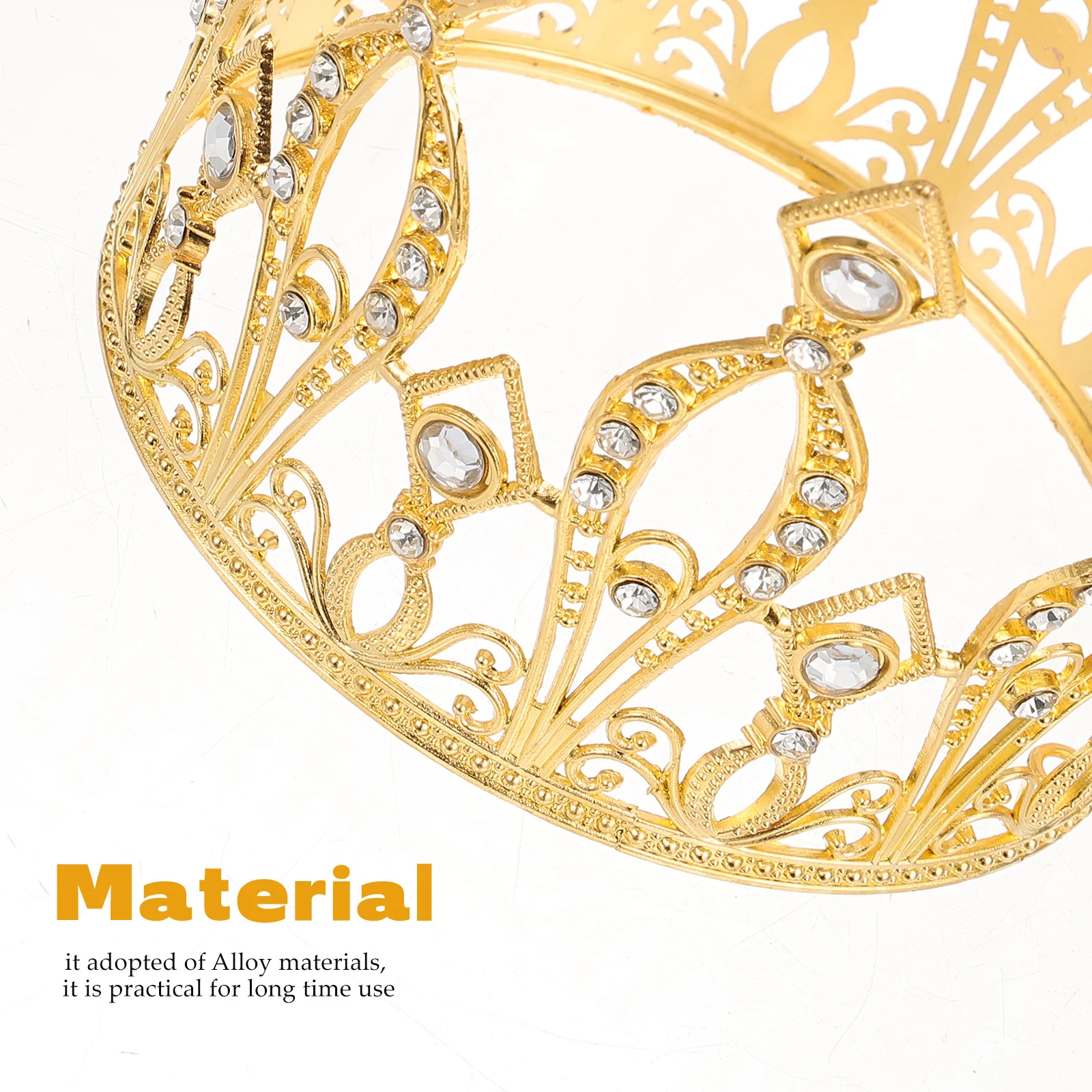 Украшение свадебного торта Корона Топпер Тиара Десерт Украшения Стола Золото