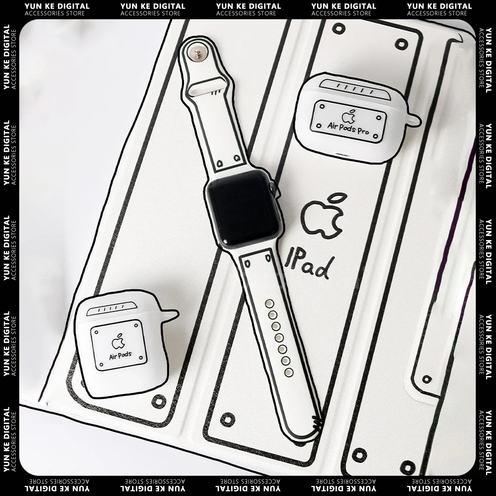 

Магнитный силиконовый ремешок 2D для Apple Watch iWatch8
