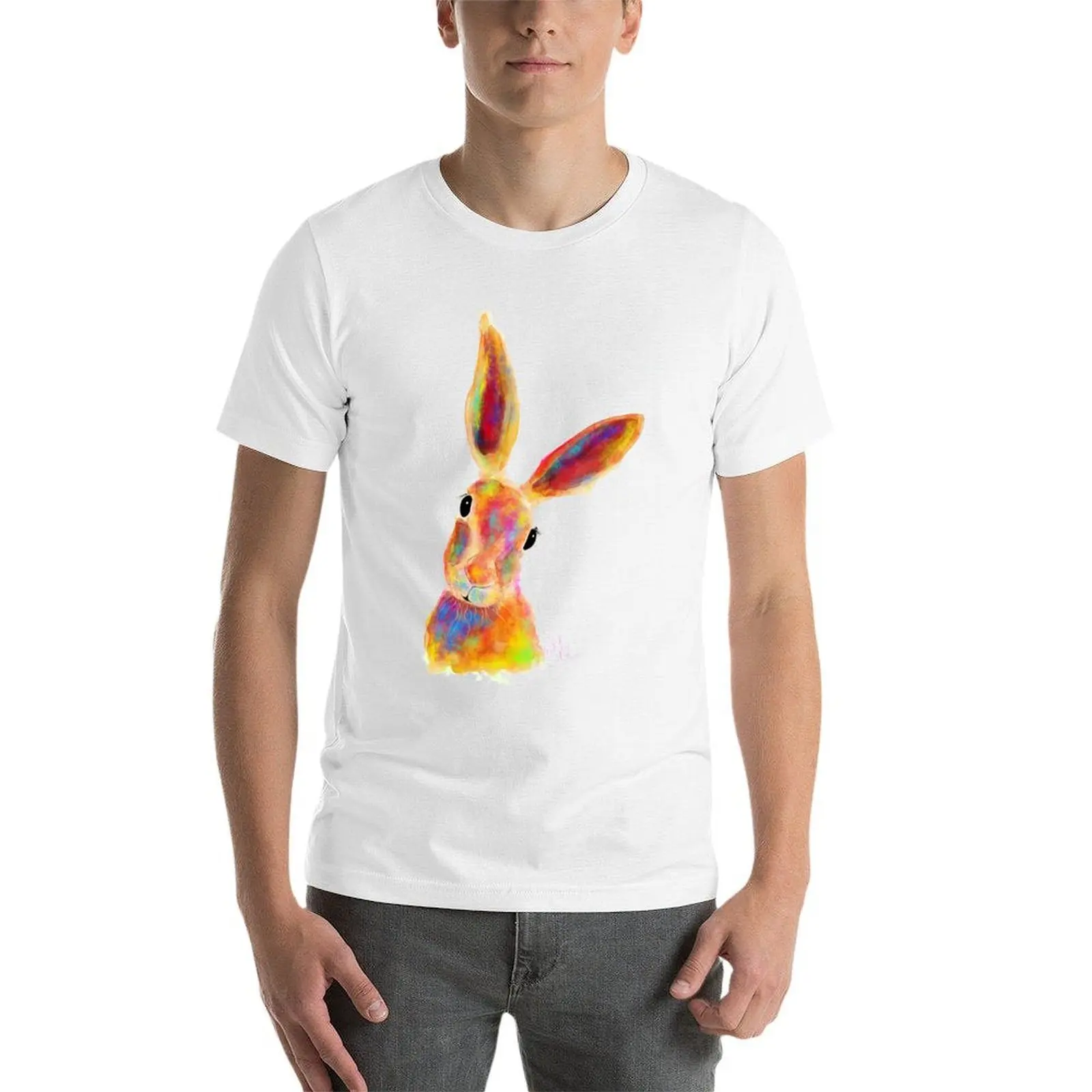 Фото Футболка HaRe / Rabbit Prints 'JiM JaM 2' от SHIRLEY MacARTHUR, большая и высокая футболка для спортзала №3