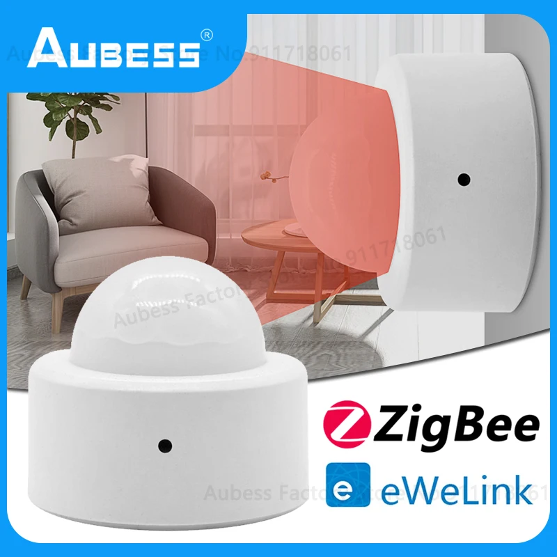 Датчик движения Aubess eWeLink ZigBee PIR беспроводной инфракрасный детектор человеческого