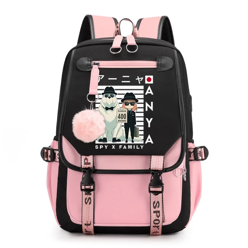 

Spy X Family Anya Forger Anime Primary School Backpacks Waterproof Children School Bags Girls Travel Backpack SchoolBag Mochila