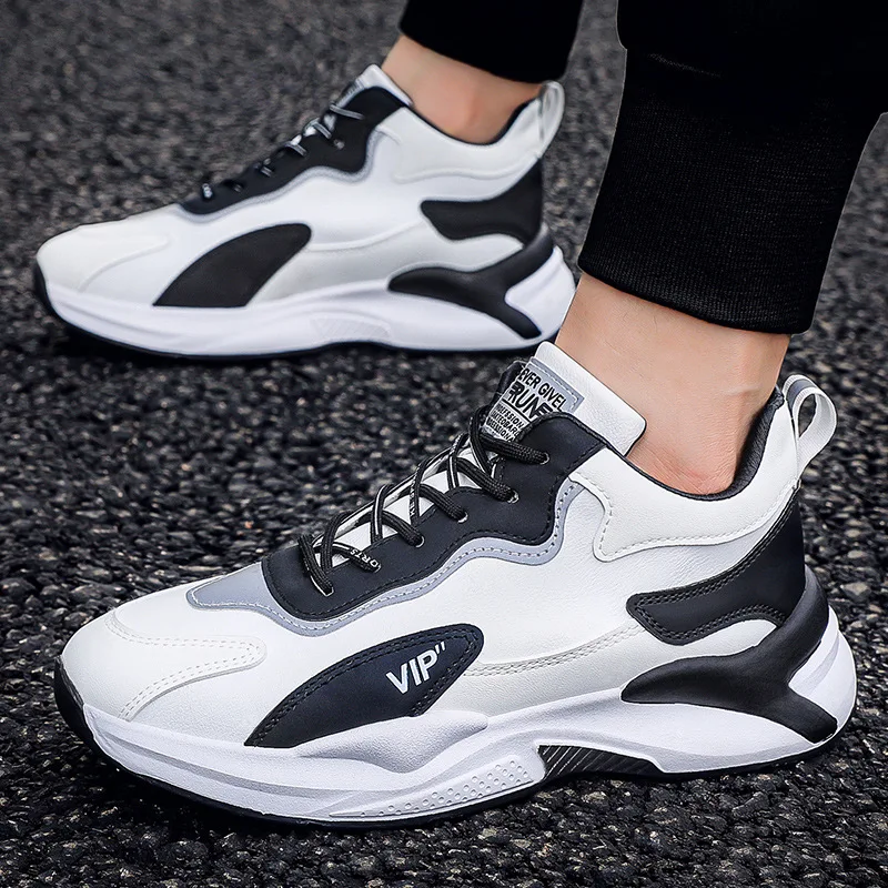 

2023 Spring and Autumn New Breathable Casual Shoes Fashion Shock Absorbing Sports Shoes Men's Thick Sole Fashion Shoes Dad Shoes