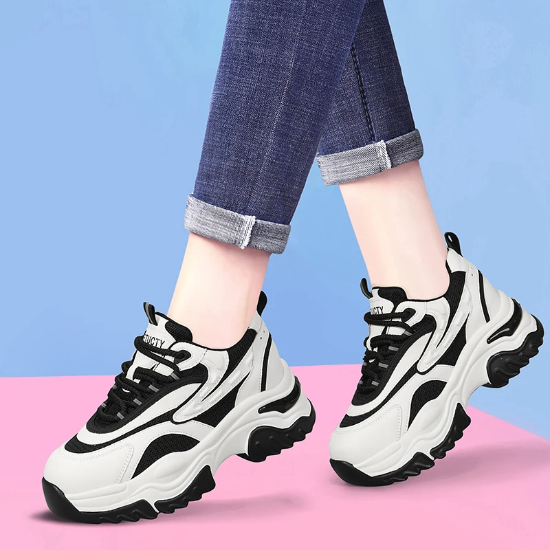 AUTUSPIN 6 5 см женские кроссовки на массивной платформе летняя уличная удобная