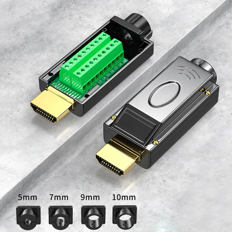 Совместимый с HDMI разъем без припоя штекер HDMI-совместимый 2.0 коннекторы для сварки 4K HD линия ремонт DIY Штекерный адаптер