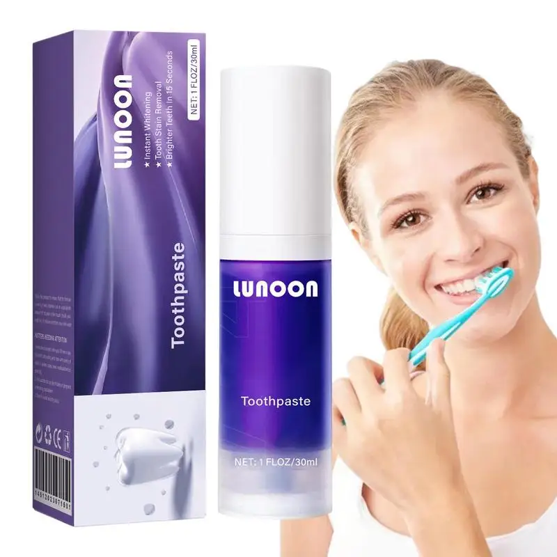 Фиолетовая зубная паста, чувствительный гель для чистки зубов, зубная белая зубная паста, фиолетовый цвет, корректор зубов, сыворотки для ухода за зубами