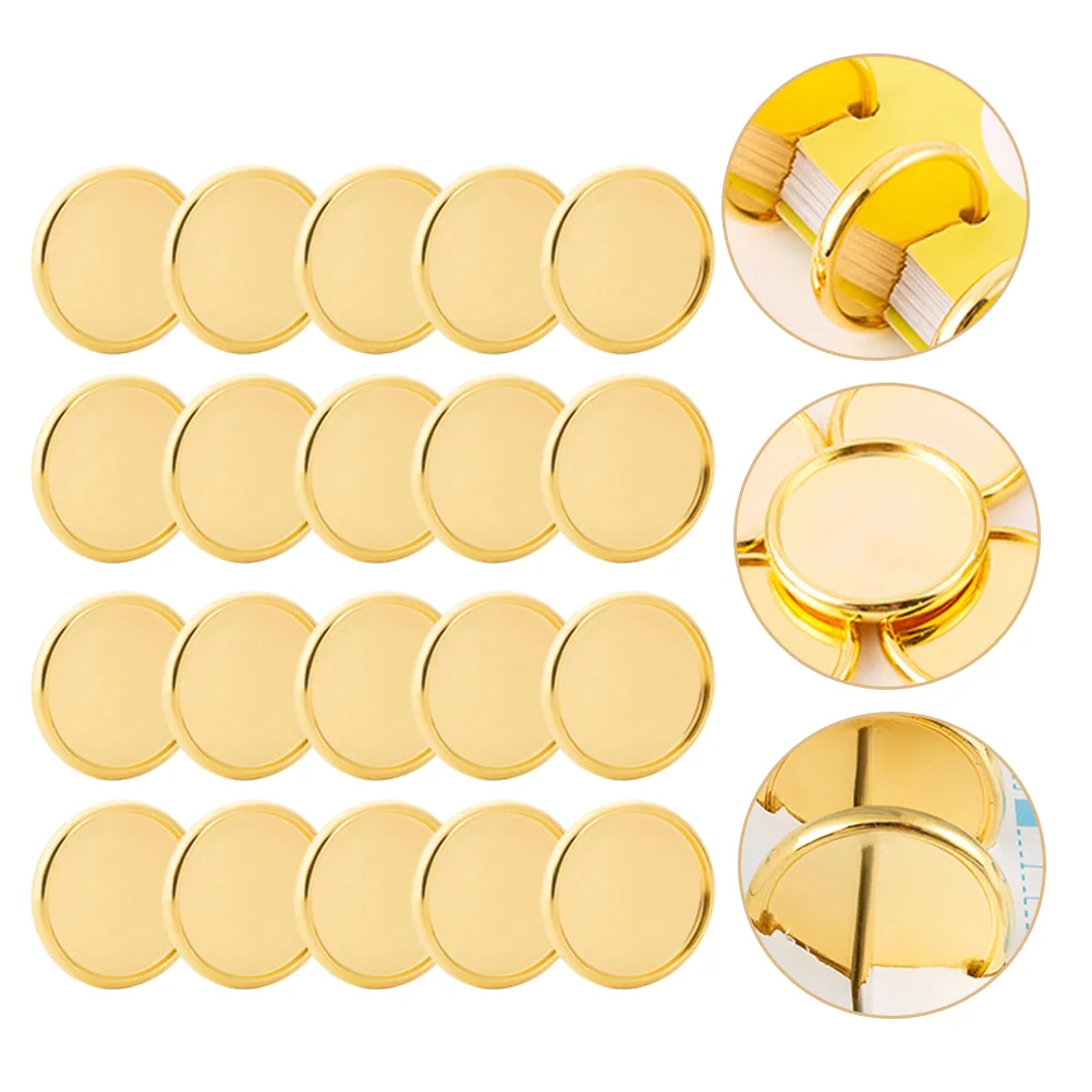 

20 Pcs Mushroom Hole Binder Notebook Fix Discs Spiral Expand Solid Binding Abs Rings Supplies