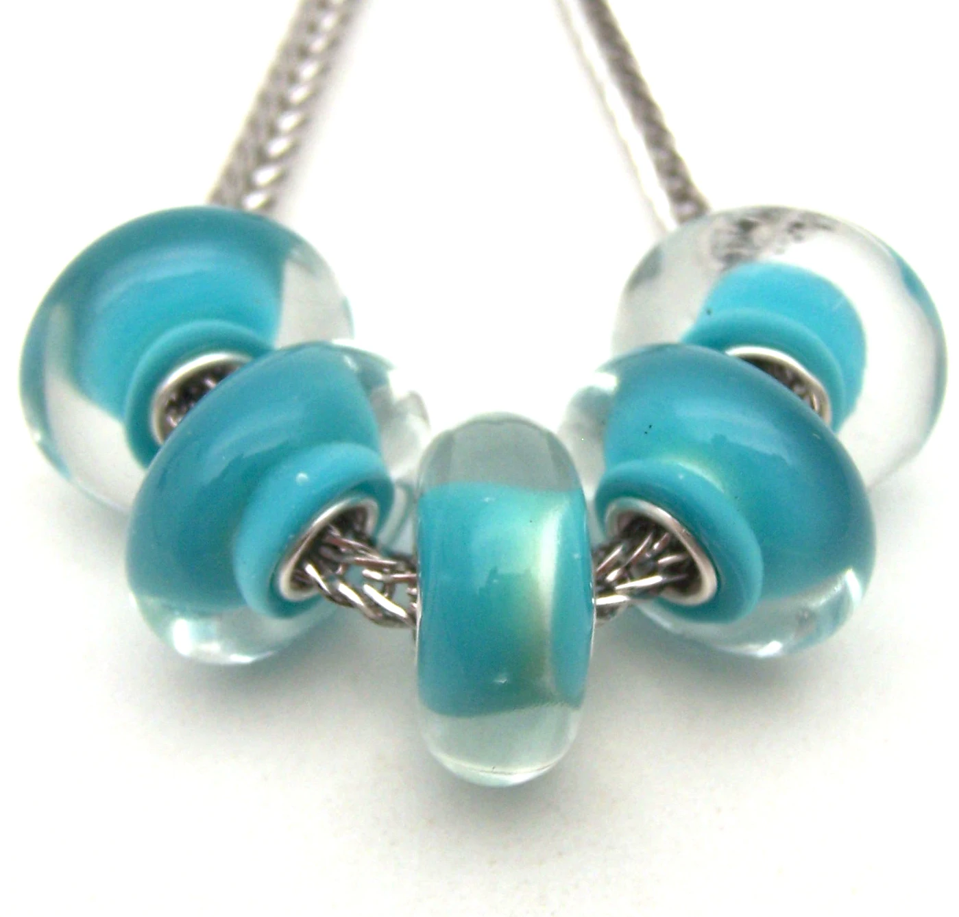 

Бусины-шармы YG111 из серебра 100% пробы с муранским стеклом