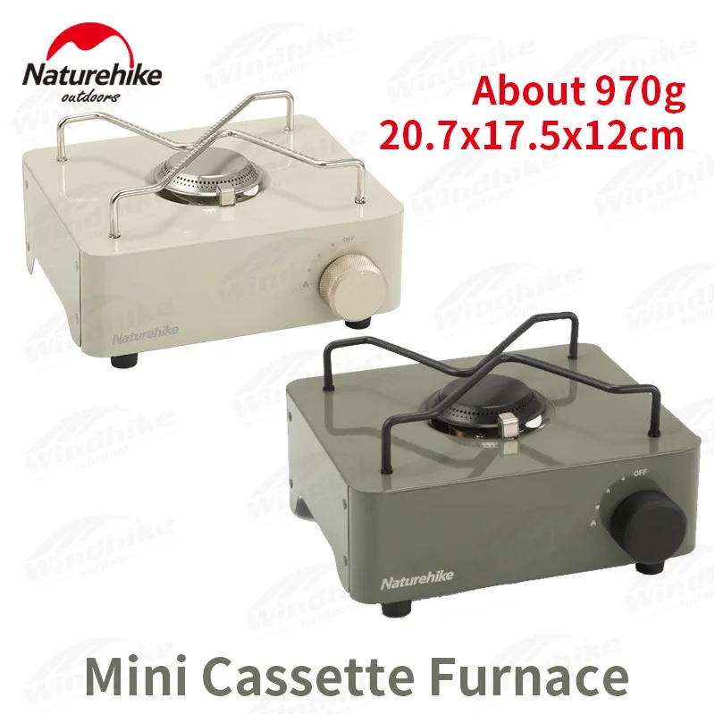 Naturehike Outdoors 2Kw Mini Gas Tank Stove 970g Ultralight Mini Portable Gas Cooker Strong Firepower BBQ Cooking Igniter Tool