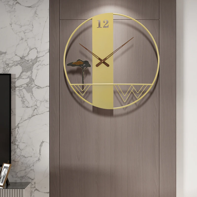 

Золотые роскошные большие часы, домашние оригинальные стильные настенные часы, домашний дизайн, часы для офиса