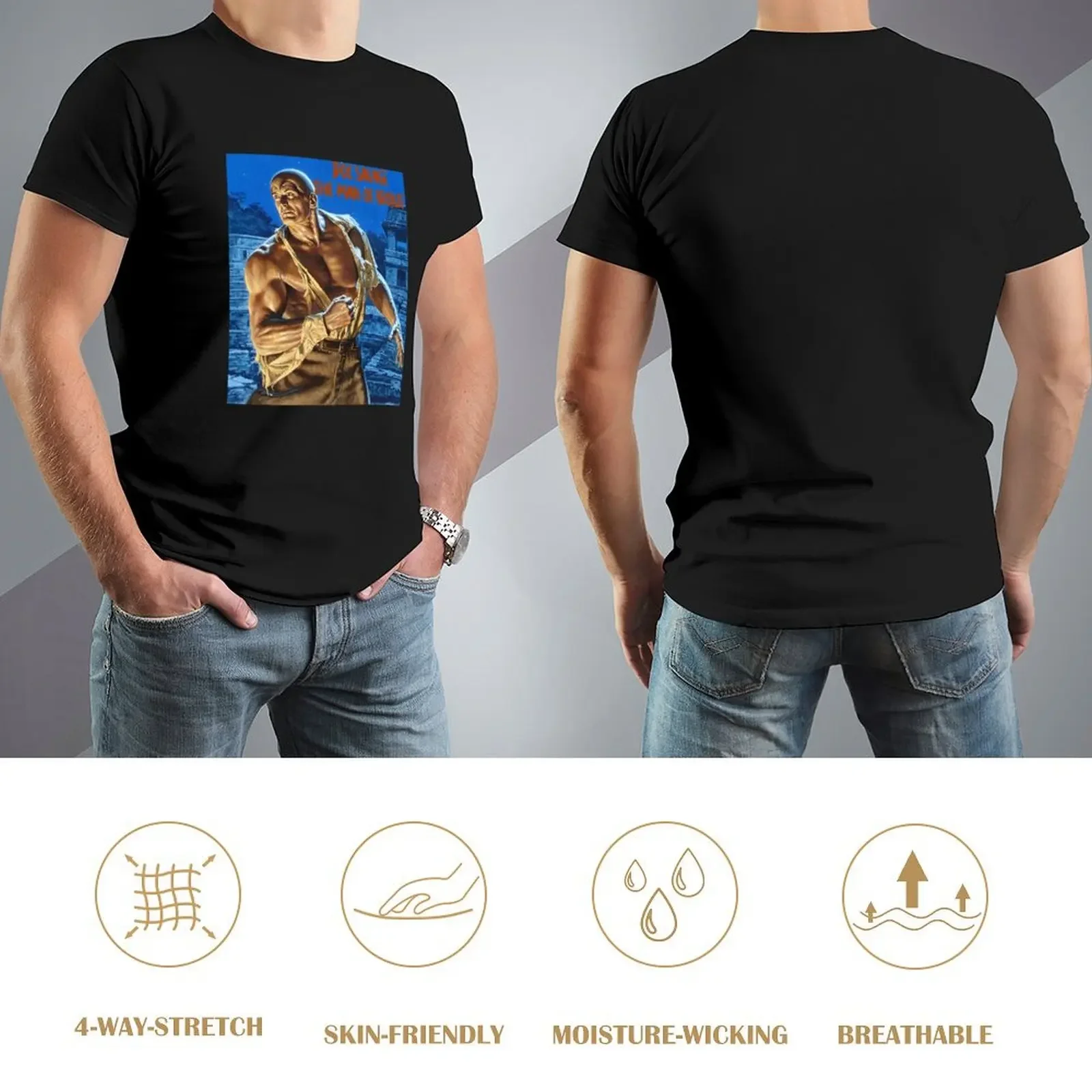 Фото Футболка Doc Savage The Man of Bronze, таможенный дизайн, ваша собственная блузка, простые черные футболки для мужчин №4