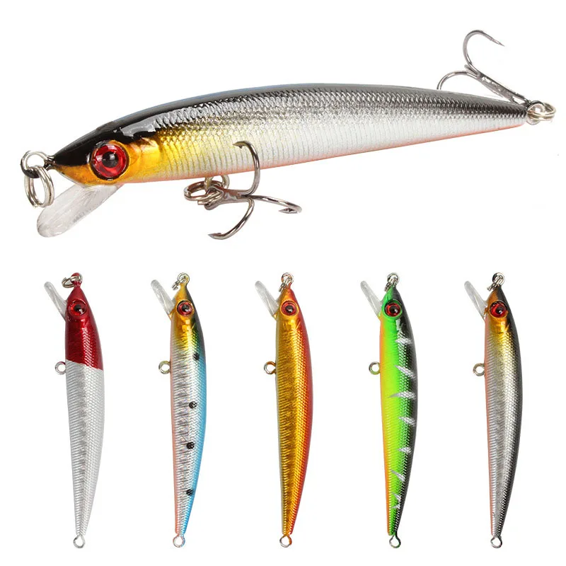 

1PCS Crankbait Minnow Fishing Lure Sinking Hard Bait 85mm 6.2g Artificial Bait Fishing Wobblers Swimming Carp Fishing tackle