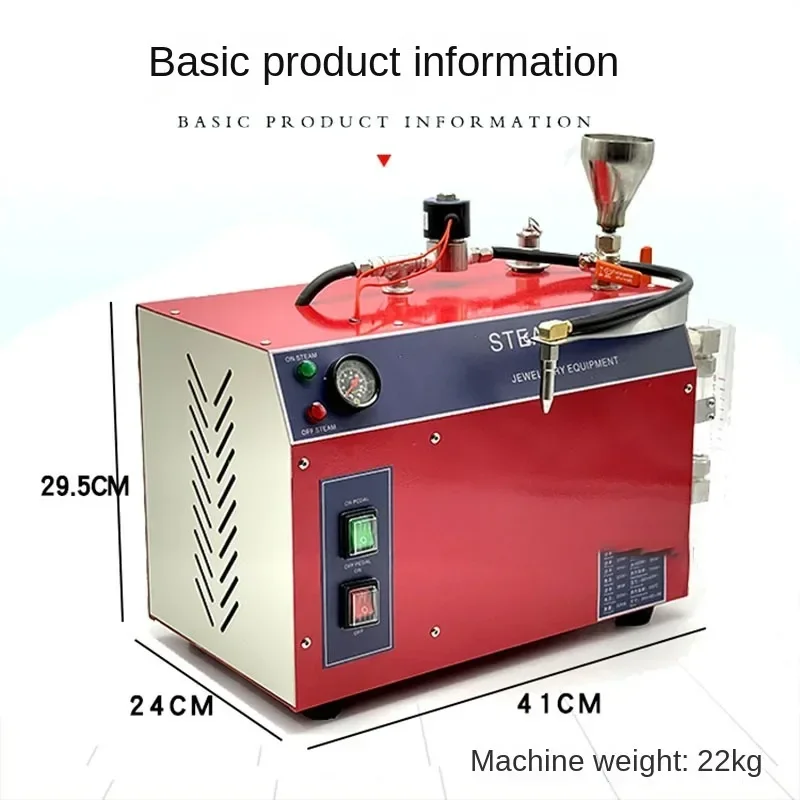 High-pressure high-temperature jewelry steam industrial cleaning machine silver electroplating decontamination