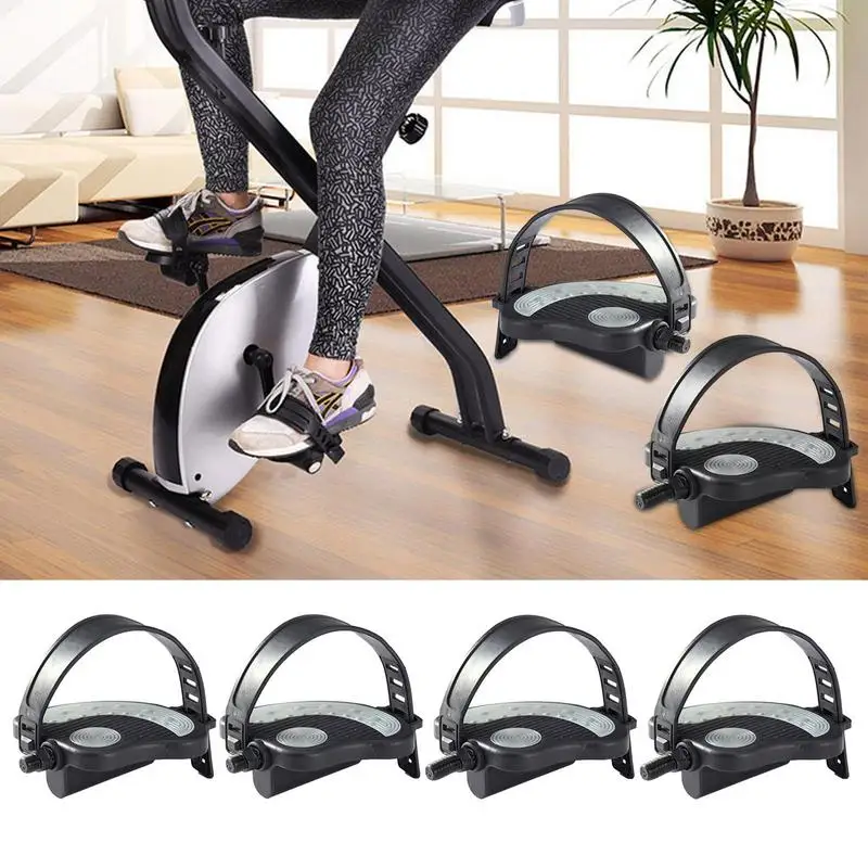 

Exercise Bike Pedals Non-Slip Bike Pedals Universal Stationary Recumbent Bike Pedals 9/16" & 1/2" For Indoor Exercycle Bike