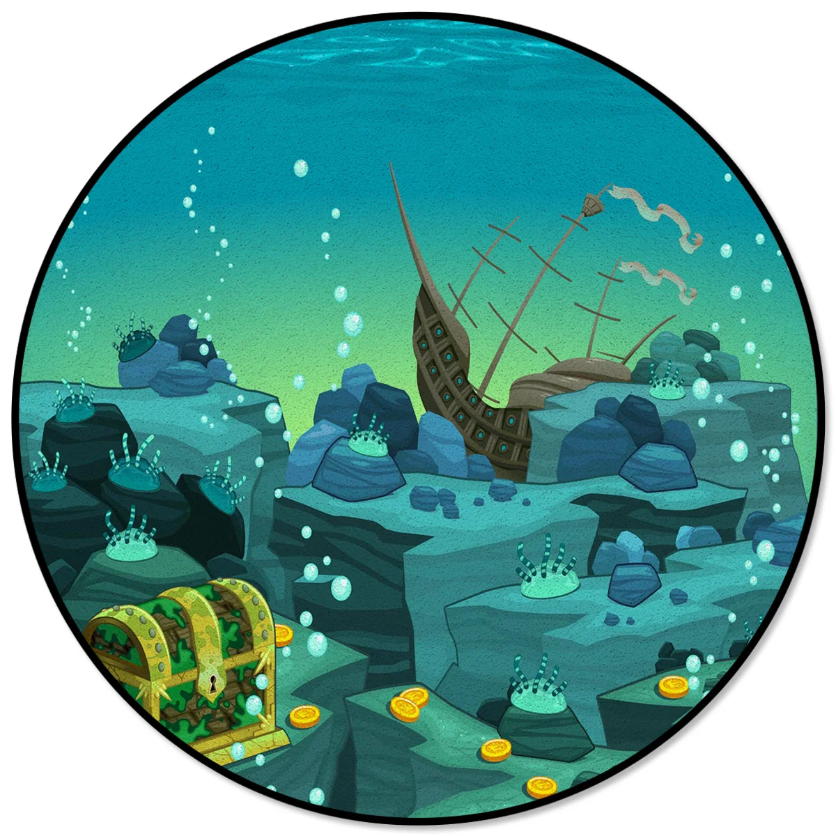 

Sea Pirate Ship Gold Coin Rugs And Carpets For Home Living Room Floor Mat In The Room Room Decoration Teenager