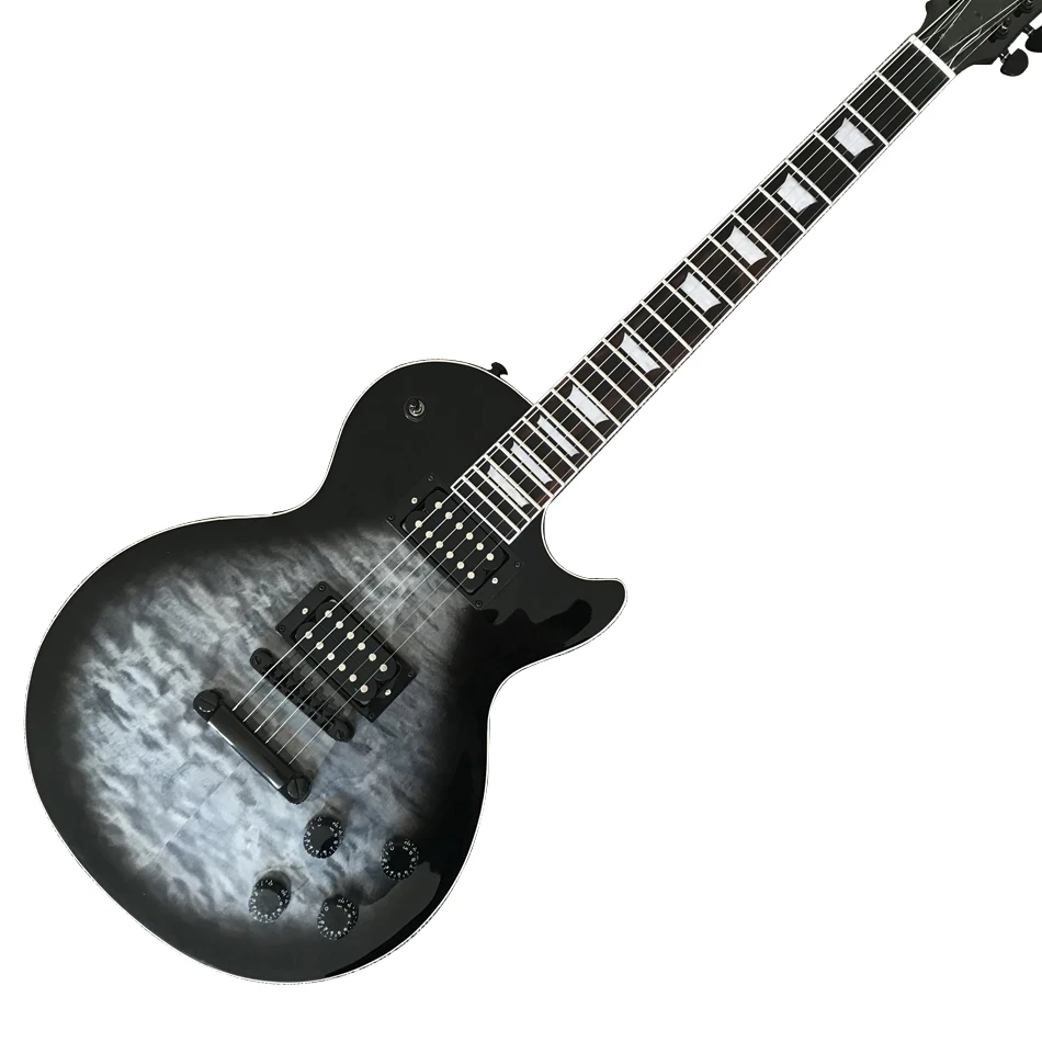 

Индивидуальный магазин, сделано в Китае, стандартная Высококачественная электрическая гитара, черная фурнитура, фингерборд из палисандра, бесплатная доставка