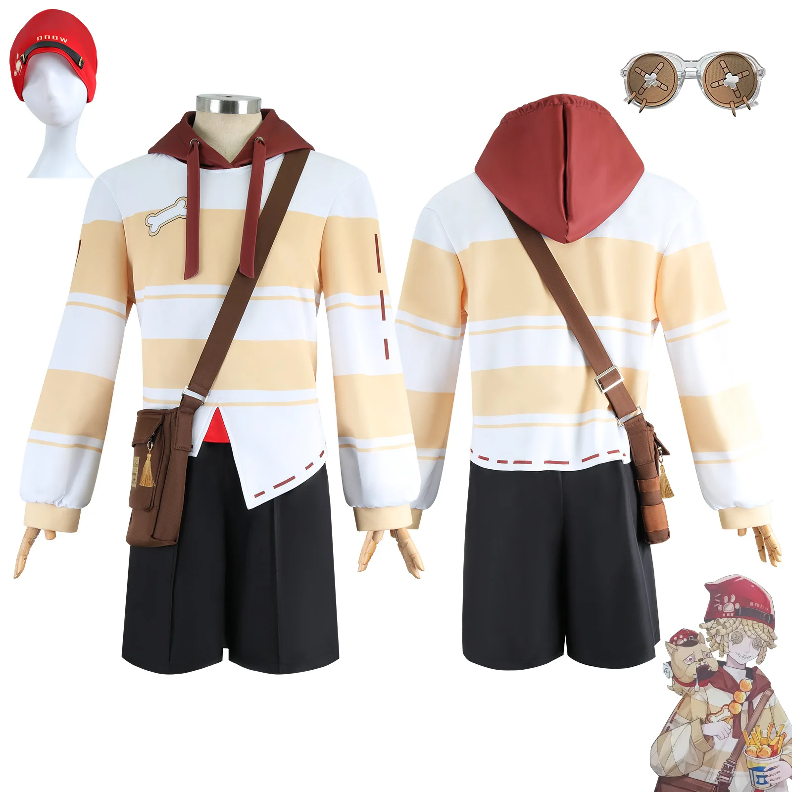 Игра Identity V Листоноша Виктор Гранц Косплей Костюм 6th Anniversary Skin Толстовка Пуловер