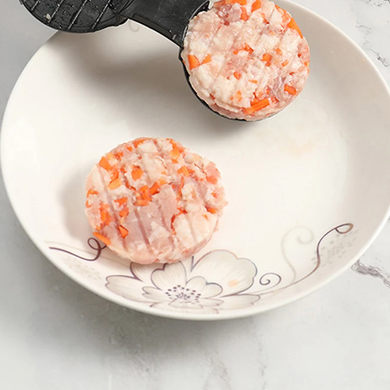 Двойное отверстие пресс для гамбургеров мяса говядины плита барбекю