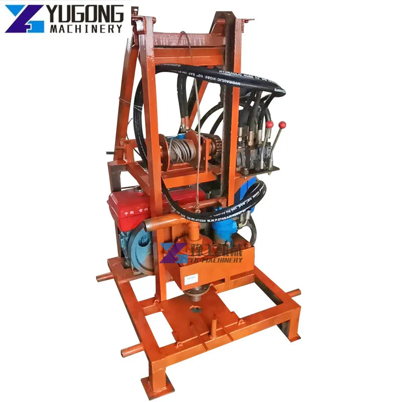 

Factory Cheap Price Water Well Drilling Mining Machinery Parts Rigs Mini Small Portable Engine Driven Core Drill Rig Machine