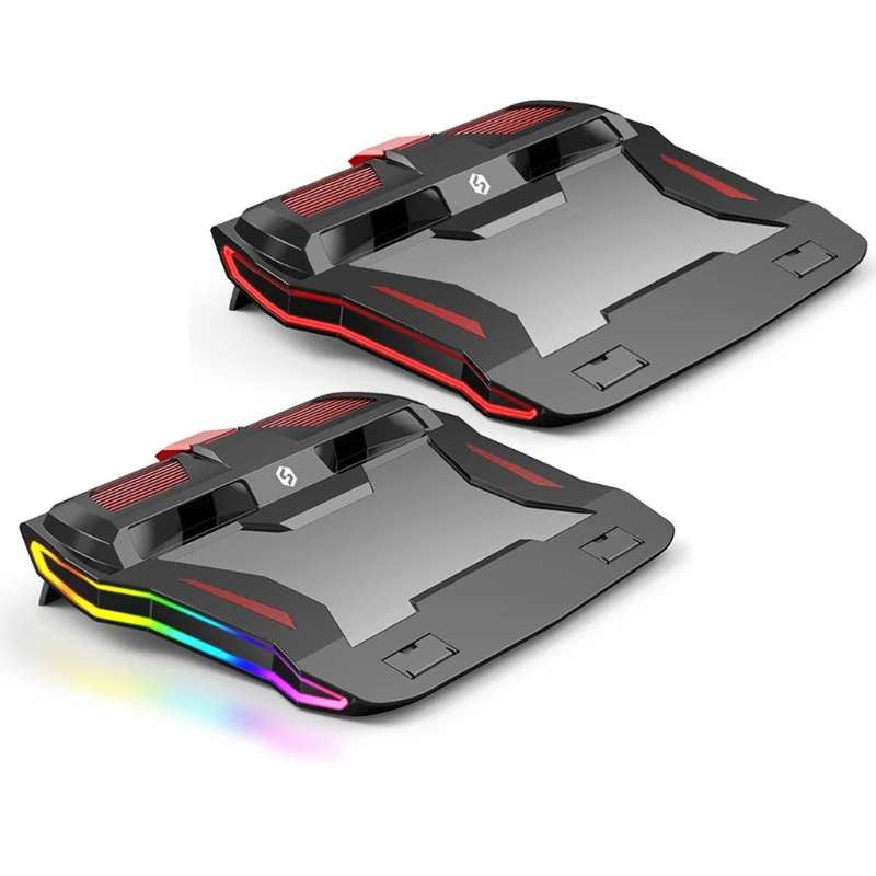 New RGB Gaming Laptop Cooler Adjustable Notebook stand 3000 RPM Powerful Air Flow Cooling Pad For 12-17 inch Laptop New RGB Gaming Laptop Cooler Adjustable Notebook stand 3000 RPM Powerful Air Flow Cooling Pad For 12-17 inch Laptop