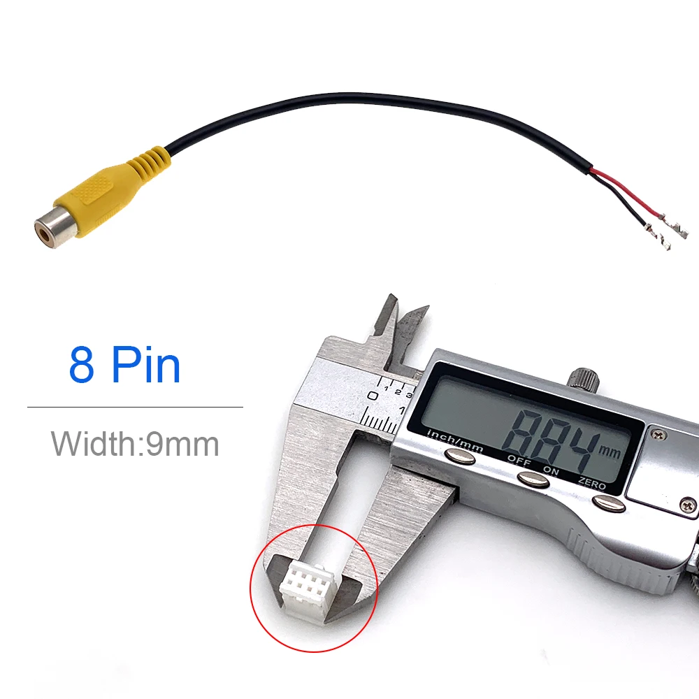 Автомобильный 4 6 8 10 12 Pin DIY Универсальный RCA-кабель для камеры видеовход адаптер