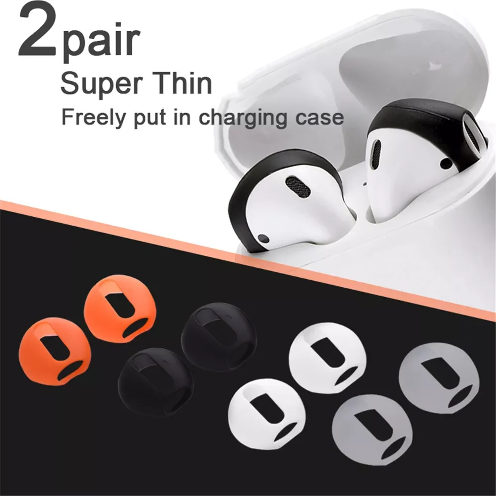 

Dustproof Cover For AirPods Bluetooth Earphone No-pain Soft Silicone Replacement Protector Ear pads For Headphone
