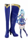 Aqua Shoes Cosplay KonoSuba: Боги благословение этому замечательному миру! Сапоги для косплея Aqua на высоком каблуке, изготовленные на заказ