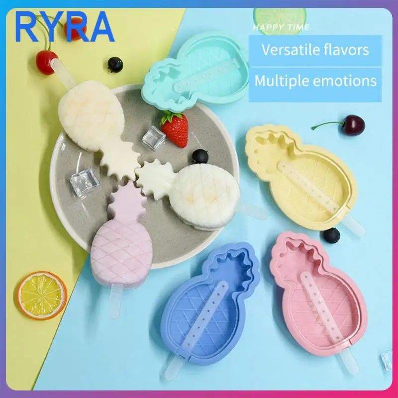 

Chocolate Candy Bar Ice Tray Summer Food Grade Silicone Mold Ice Cream Pineapple Mold Kitchen Accessories Quick-frozen