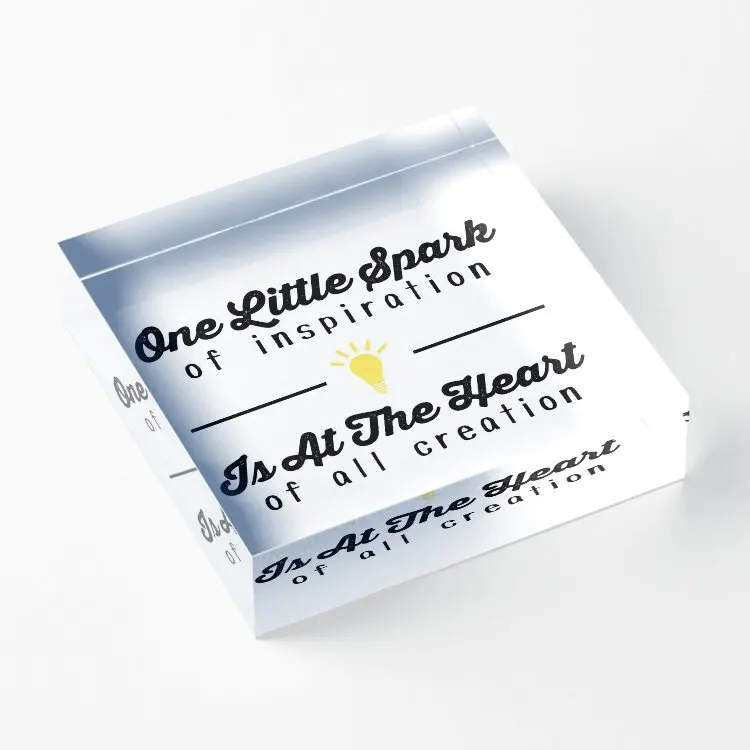 Epcot One Little Spark акриловый блок милая забавная комната штамповка украшение спальни