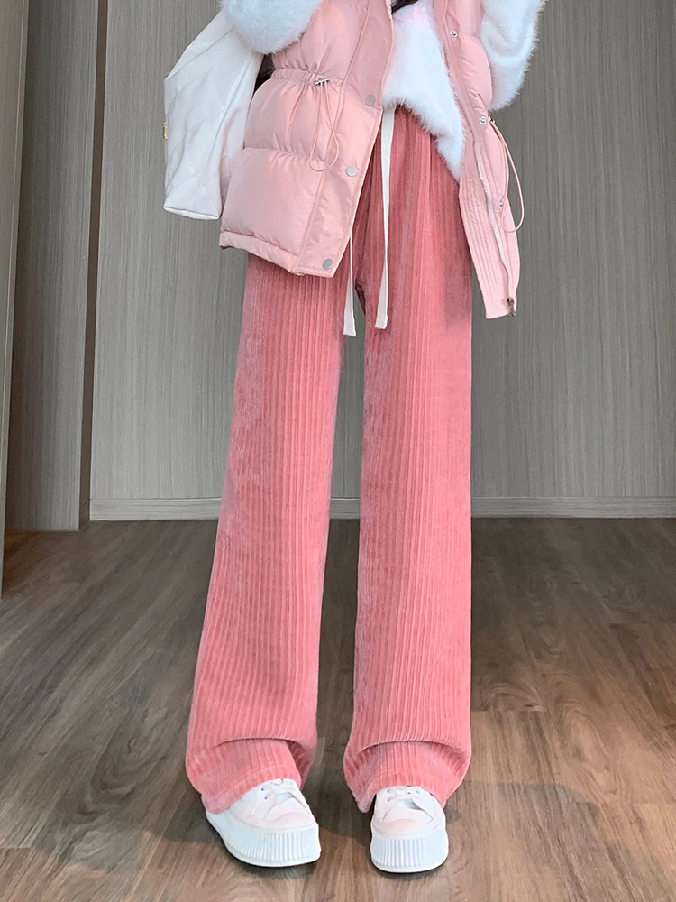 Женские теплые спортивные штаны на подкладке из шерпы флисовые брюки зимние