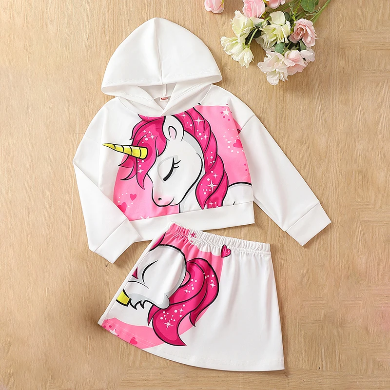 

Юбка для девочек, наряды, юбка-мини с длинным рукавом и эластичным поясом, одежда из двух предметов