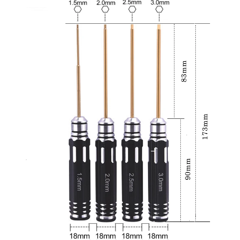 Шестигранная отвертка набор инструментов для титанового покрытия