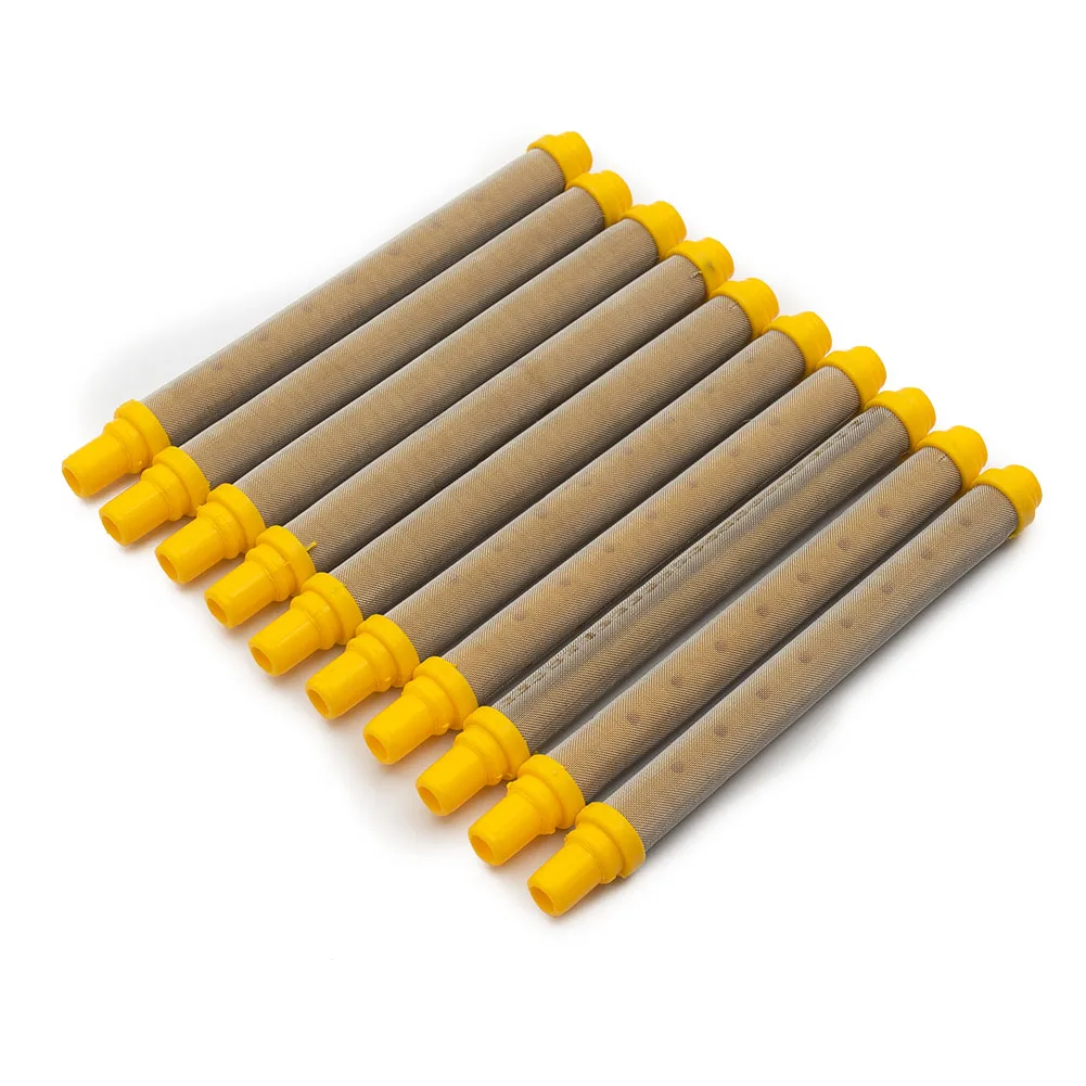 

10pcs 100mesh Filters Airless Spray Tool YELLOW Filter Insert 304 Stainless Steel Suitable For Wager Spray Tools