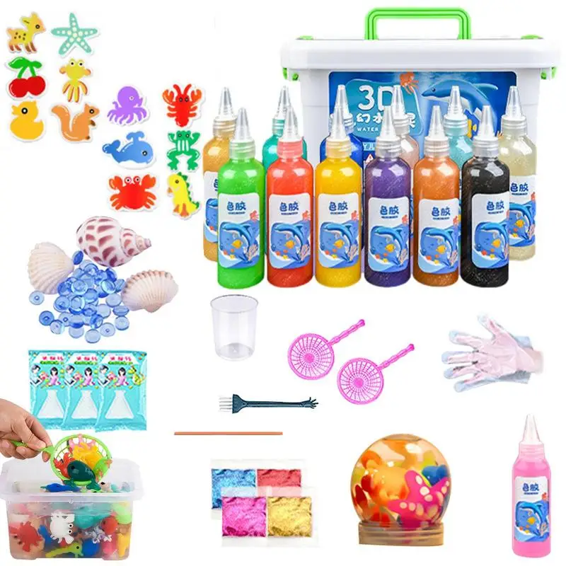 

Набор водных бусин в виде животных, гелевые водные игрушки, креативный сенсорный игрушечный набор, подарок на день рождения для детей, сувениры для вечеринки, наполнитель для сумок