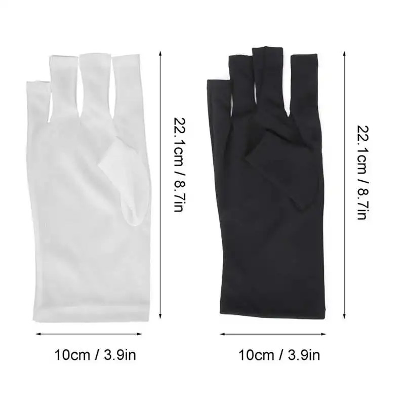 1 Pair Nail Art Glove UV Protection Anti Radiation Gloves Protector for Gel LED Lamp Light Tools |