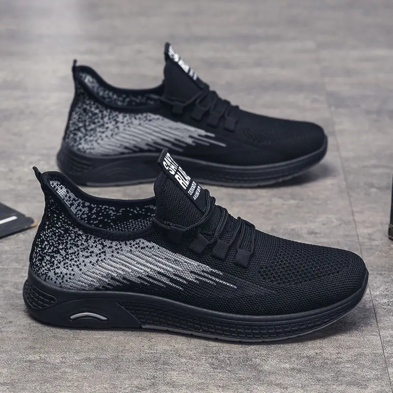 Дышащие плетеные туфли для весны и лета Новинка Мужская обувь устойчивая к